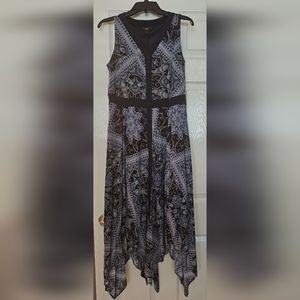 Zink London sharkbite midi dress medium